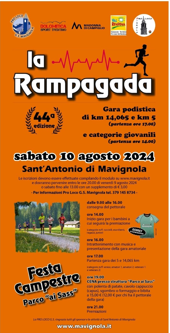 S.Antonio di Mavignola 10 agosto: “La Rampagada” Gara podistica