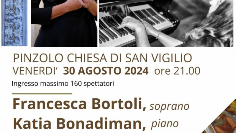 Pinzolo Venerdì 30 agosto ore 21 San Vigilio “Tra le note con sentimento”