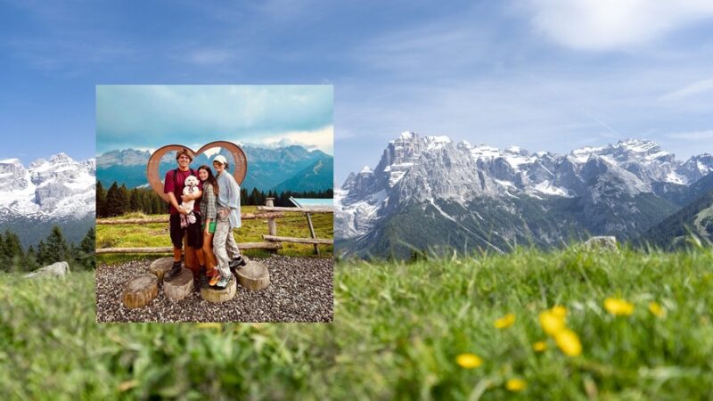 Laura Pausini in vacanza a Madonna di Campiglio