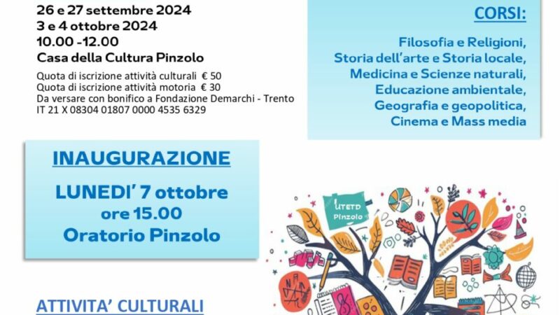 Università della Terza Età e del Tempo disponibile: Iscrizione Corsi