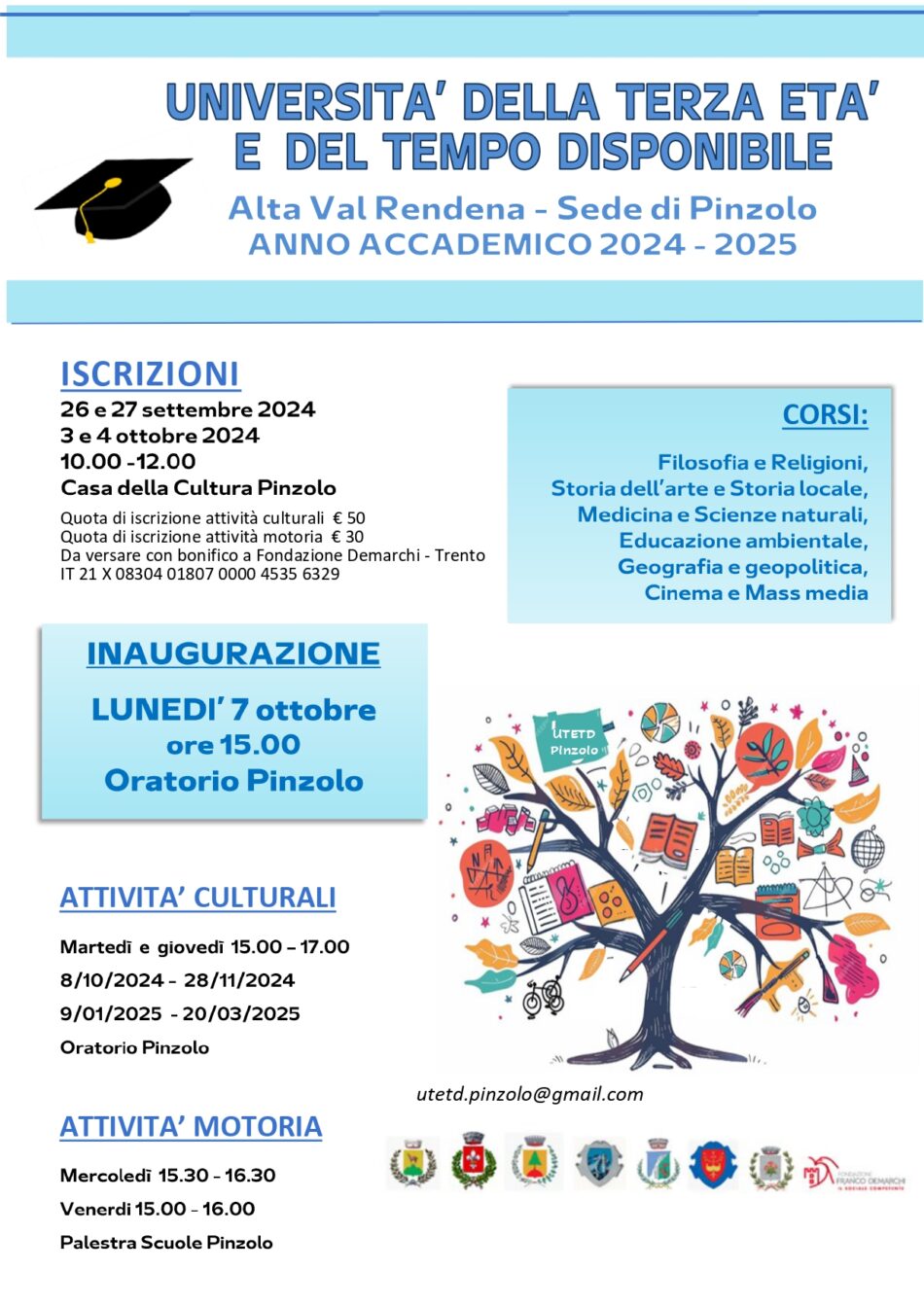 Università della Terza Età e del Tempo disponibile: Iscrizione Corsi