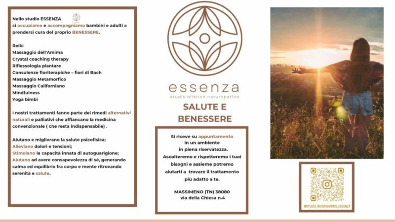 A Massimeno ha aperto “Essenza”, uno studio olistico naturopatico