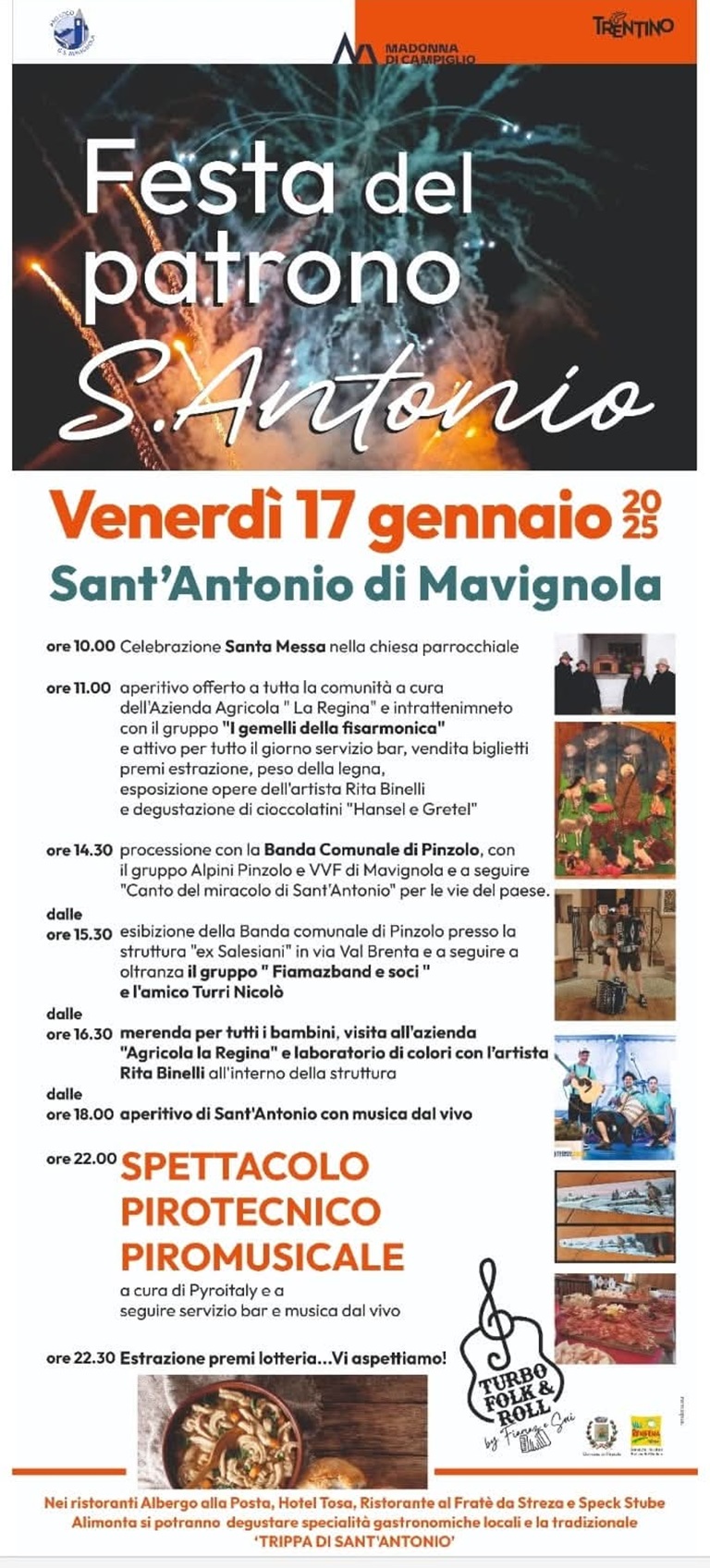 Sant’Antonio di Mavignola Venerdì 17 gennaio “Festa del Patrono”