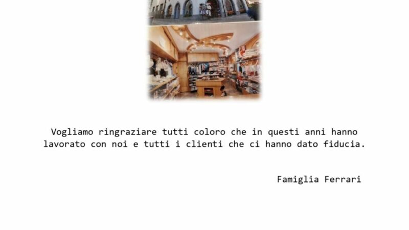 1974-2024 Mercerie Ferrari da 50 anni a Pinzolo