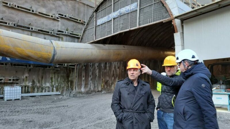 Galleria di “Ponte Pià”, il sopralluogo del presidente Fugatti