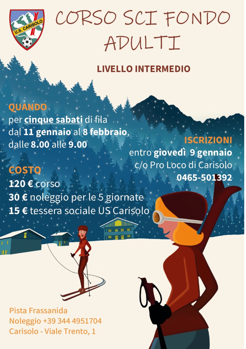 Carisolo: corsi sci di fondo