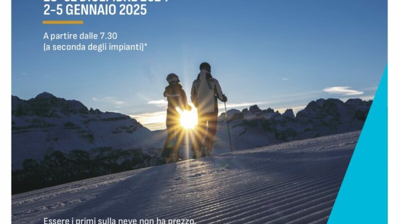 Skiarea Madonna di Campiglio: Iniziativa “scia prima”