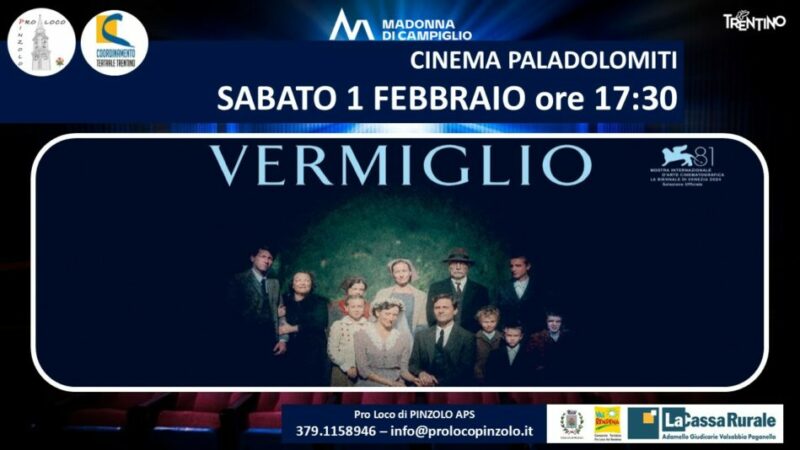 Cinema a Pinzolo: Sabato 1 febbraio ore 17.30 e 21 “Vermiglio” al Paladolomiti