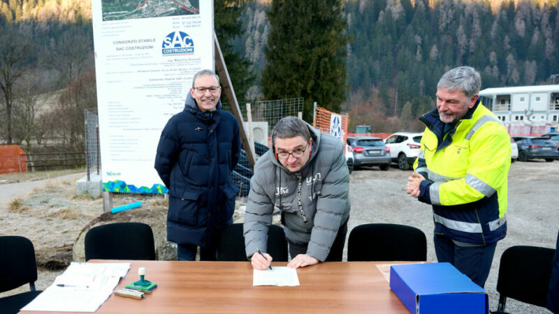 AVVIATI I LAVORI DELLA CIRCONVALLAZIONE DI PINZOLO