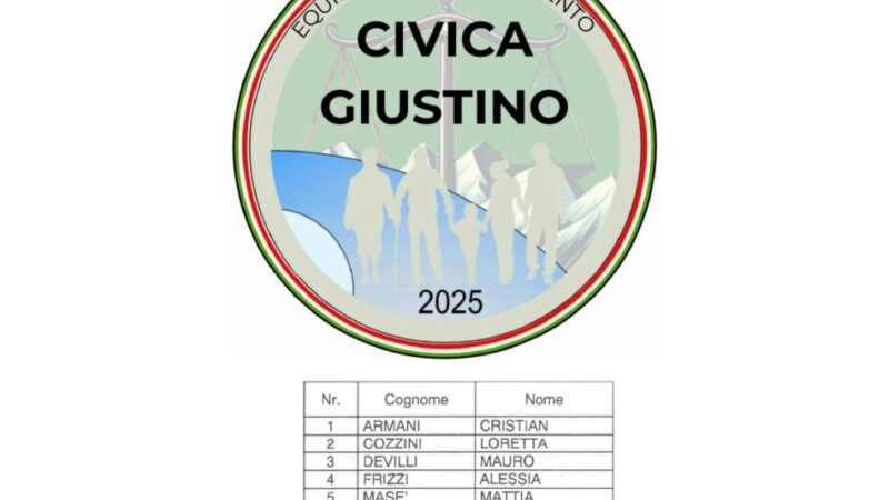 Elezioni a Giustino: ecco la lista che sostiene il candidato Sindaco Manuel Cosi