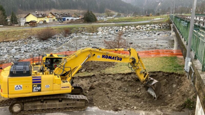 Pinzolo: ecco alcune immagini relative ai lavori in corso per la realizzazione della circonvallazione