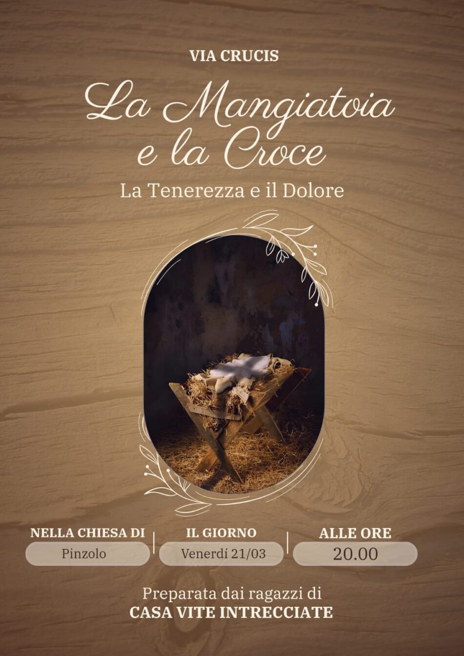 Pinzolo Venerdì 21 marzo ore 20: “Via Crucis. La Mangiatoia e la Croce”