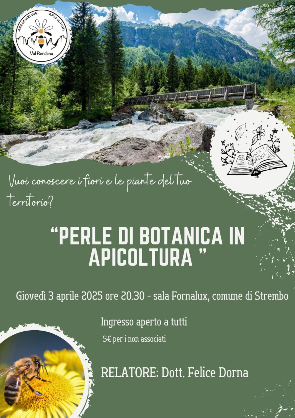 Strembo Giovedì 3 aprile ore 20.30 “Perle di botanica in apicoltura”