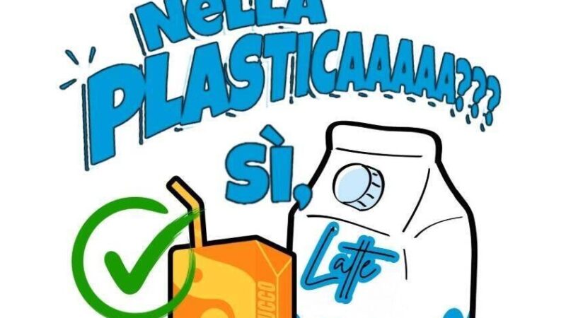 “TETRA PAK” da aprile 2025 i cartoni per bevande e alimenti vanno raccolti assieme alla plastica