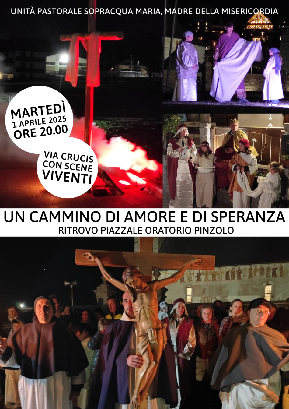 Pinzolo Martedì 1 aprile ore 20: “Via Crucis con scene viventi”