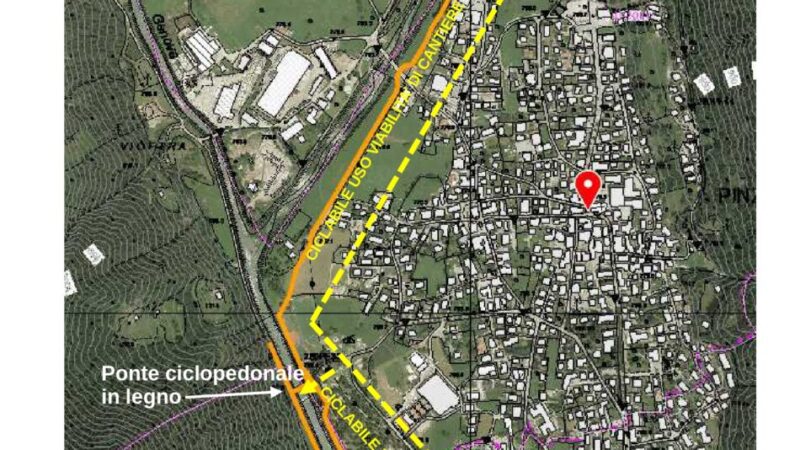 “Percorsi ciclopedonali d’interesse provinciale: pista ciclopedonale della Val Rendena CHIUSURA AL TRAFFICO PEDONI COMPRESI, per lavori inerenti la variante di Pinzolo”