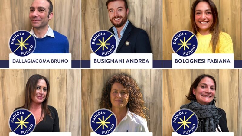Ecco i primi sei candidati della lista “Radici e Futuro” con Michele Cereghini