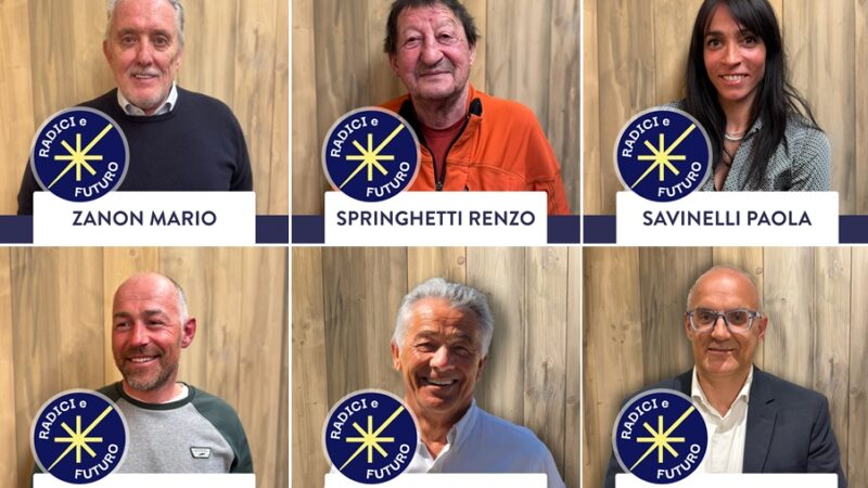 Ultimi sei candidati della lista “Radici e Futuro” con Michele Cereghini