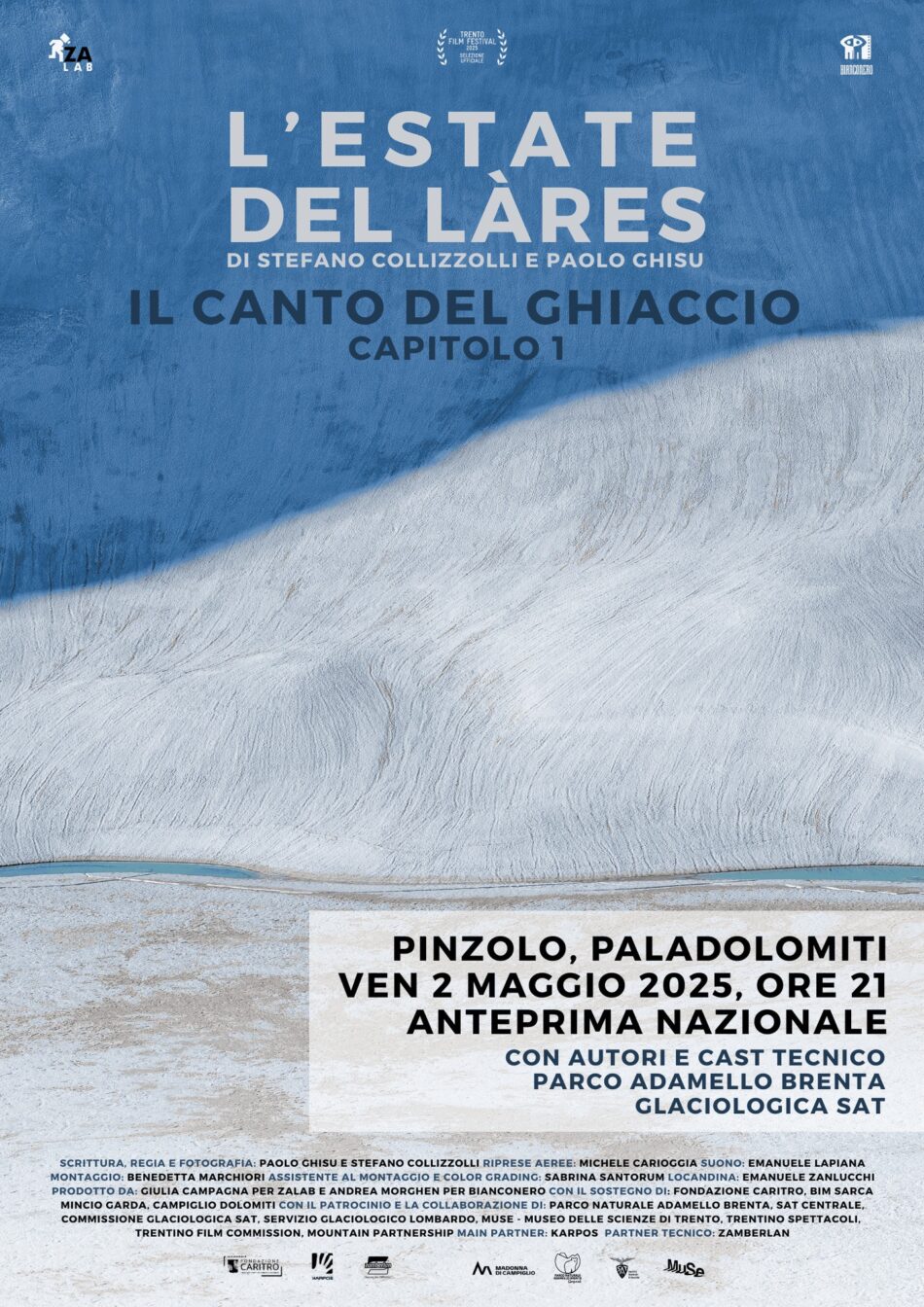 Pinzolo – “L’estate del Lares”: Venerdì 2 maggio alle 21 il primo capitolo del progetto Canto del Ghiaccio