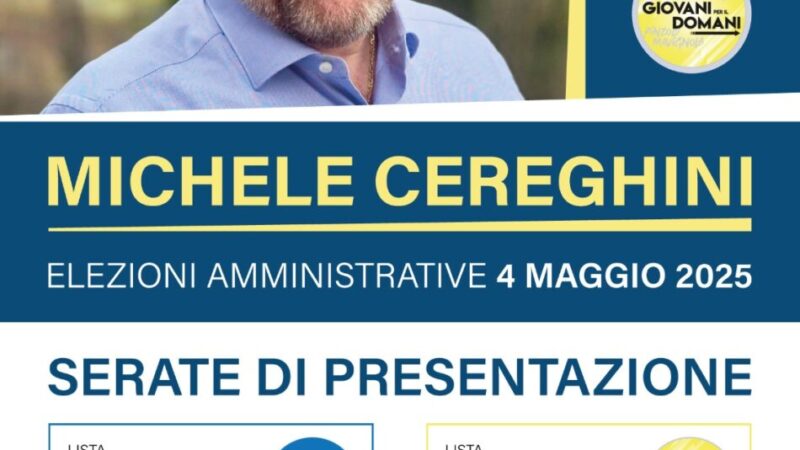 Pinzolo 11 e 14 aprile: Serate di presentazione delle liste a sostegno del candidato Sindaco Michele Cereghini