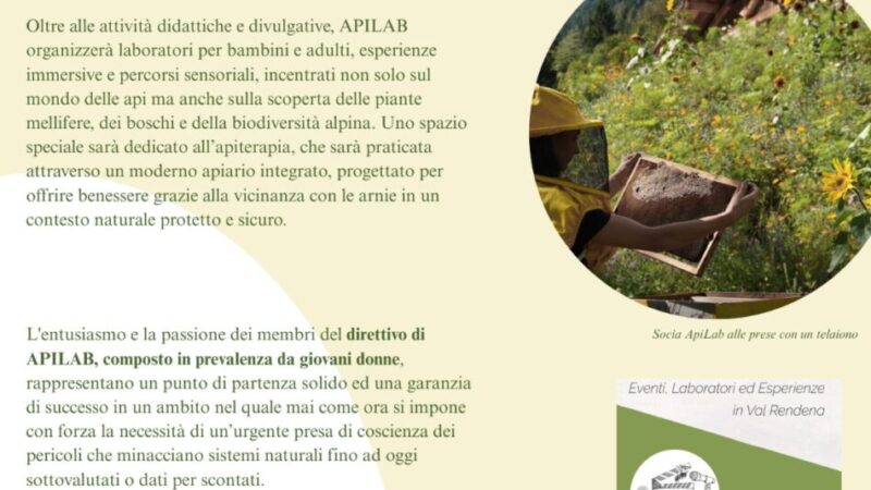 Associazione Apicoltori Val Rendena: nasce APILAB e Linea bianca di Rai1 si occuperà domani dell’Associazione