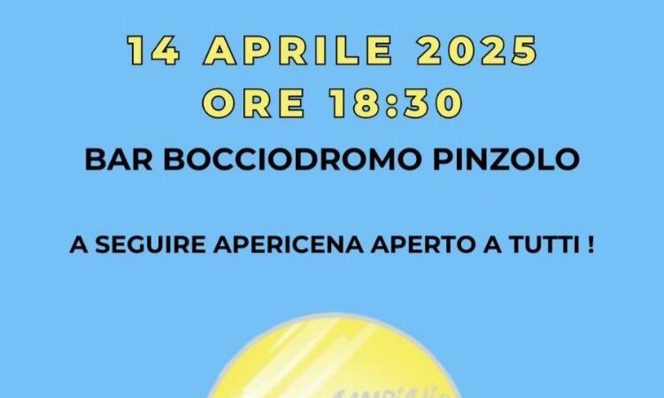 “Giovani per il domani” Bar Bocciodromo 14 aprile ore 18.30