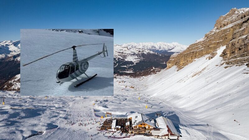 Elicottero atterrato al Grostè: imprenditore bresciano multato di 2.000 euro