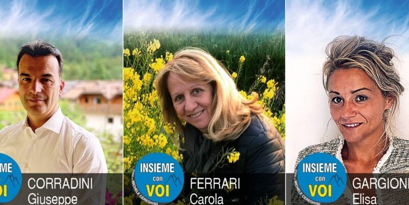 CORRADINI Giuseppe – FERRARI Carola – GARGIONI Elisa Lista “Insieme con Voi” con Michele Cereghini
