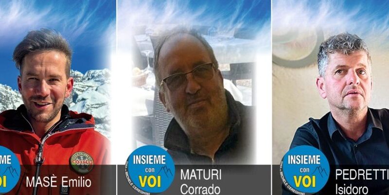 MASÈ Emilio – MATURI Corrado – PEDRETTI Isidoro Lista “Insieme con Voi” con Michele Cereghini