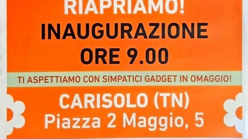 Carisolo 30 maggio: Riapre il Conad City – Inaugurazione ore 9