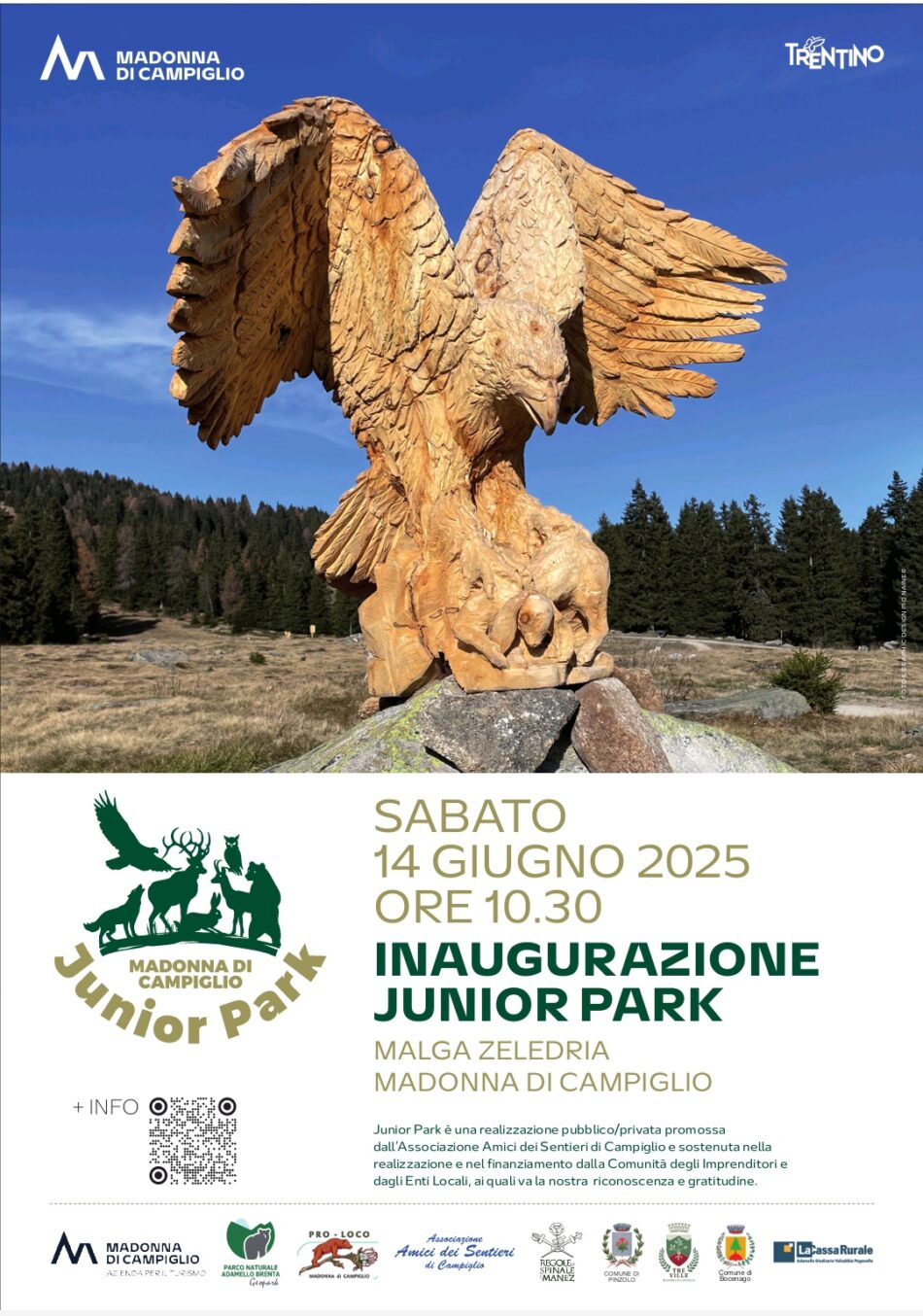 Inaugurazione del nuovo Junior Park Madonna di Campiglio – Sabato 14 giugno 2025 alle ore 10.30
