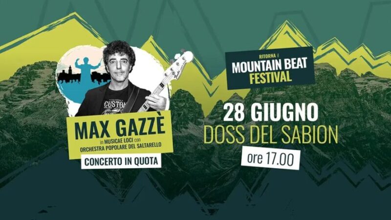 Pinzolo: “Max Gazzè” 28 giugno al Doss del Sabion