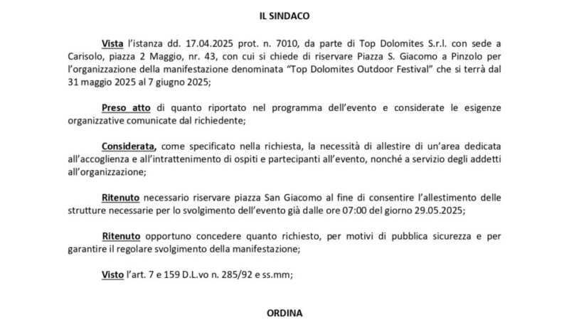 TOP DOLOMITES OUTDOOR FESTIVAL-| TOP CYCLING | Viabilità modificata