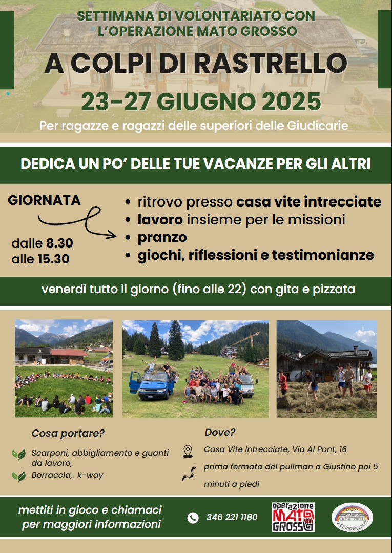 Mato Grosso “A colpi di rastrello” dal 23 al 27 giugno 2025