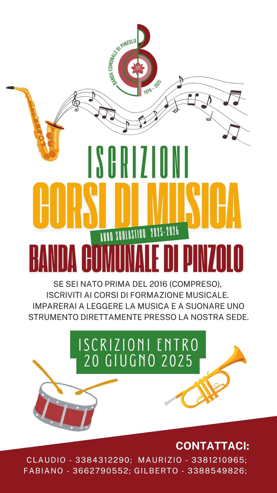 Banda Comunale di Pinzolo: Iscrizione CORSI DI MUSICA
