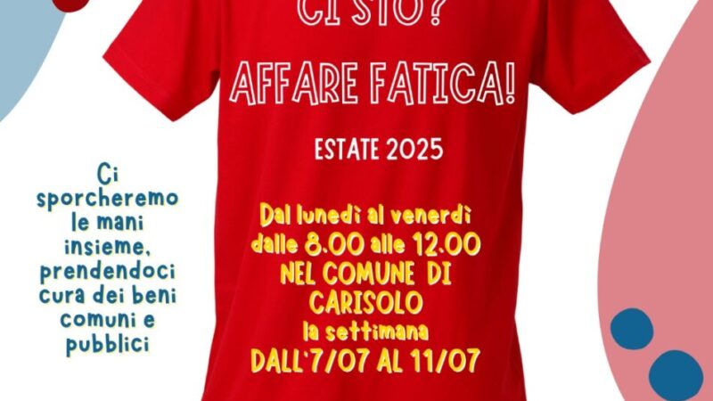 Carisolo “Ci sto AFFARE FATICA!”