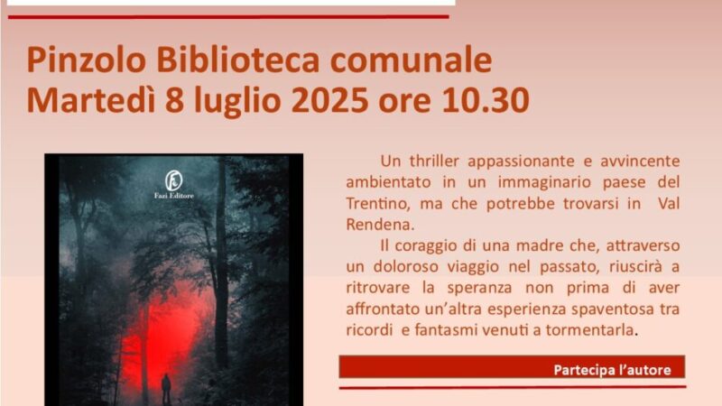Parco del Ciclamino Pinzolo: Presentazione del libro “Il nido del pettirosso” Martedì 8 luglio ore 10.30