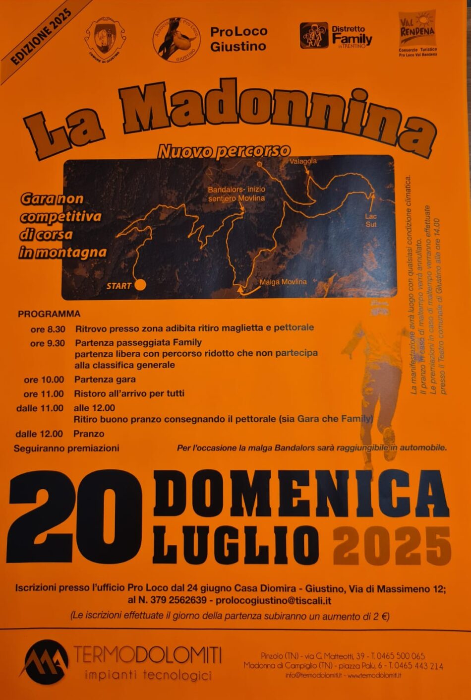 Giustino Domenica 20 luglio Gara di corsa “La Madonnina”