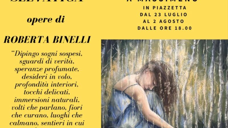Roberta Binelli espone a Massimeno fino al 2 agosto
