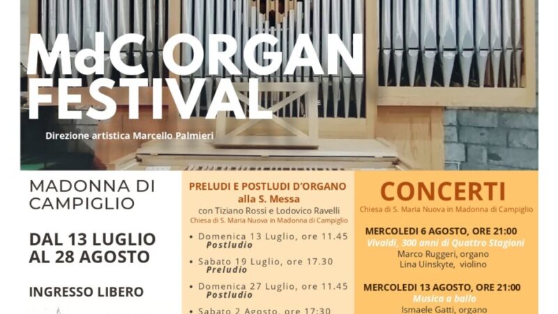 Campiglio, Organ Festival a “Quattro Stagioni”