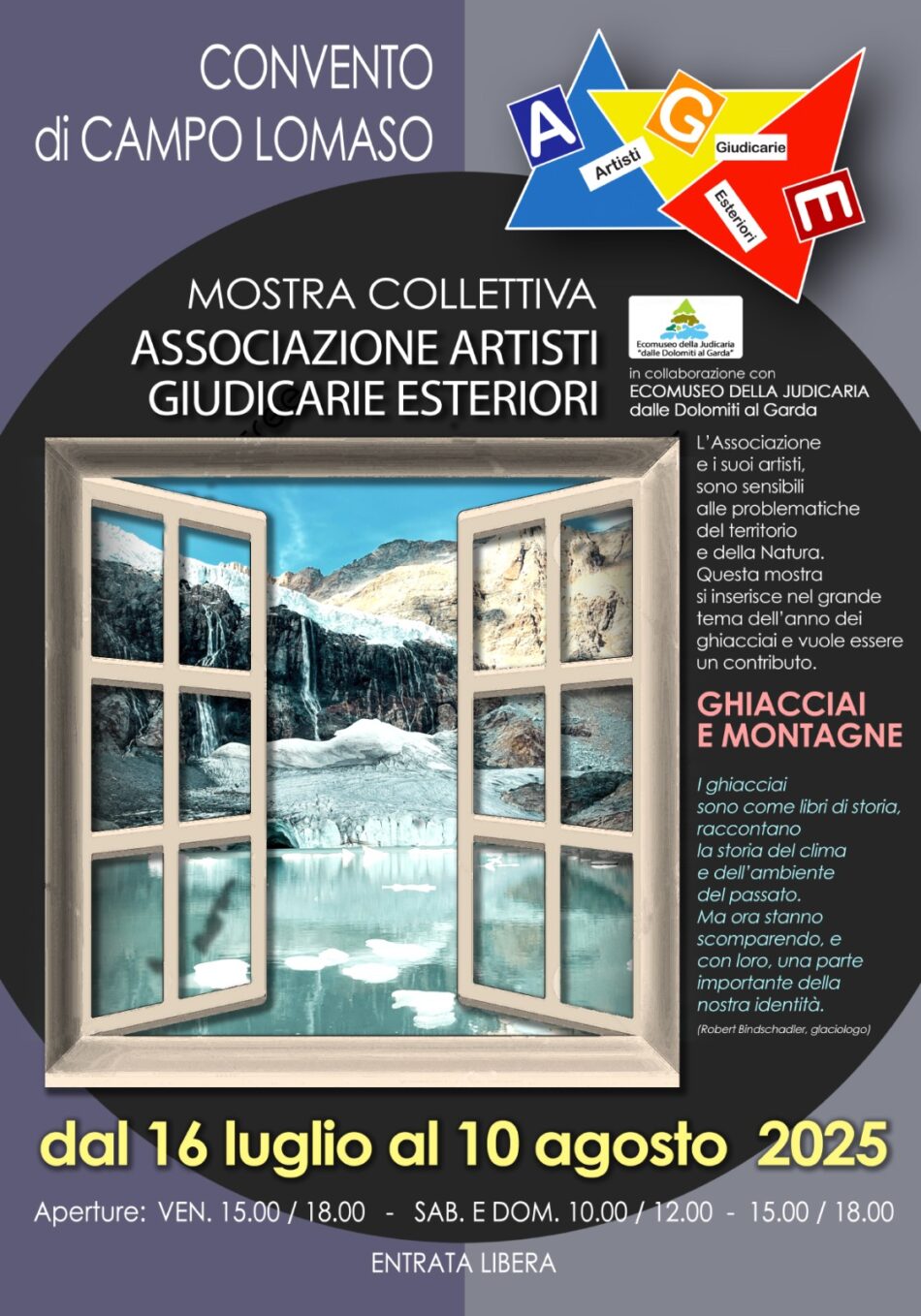 Campo Lomaso – Mostra d’Arte: «Ghiacciai e Montagne»