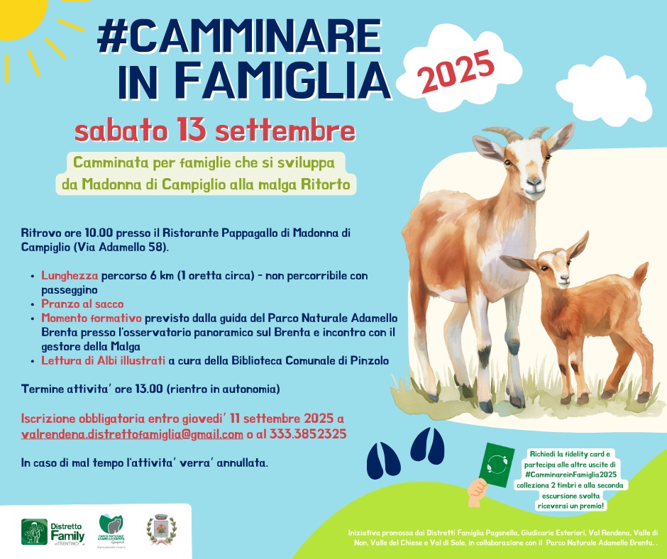 Malga Ritorto Sabato 13 settembre “CAMMINARE IN FAMIGLIA”