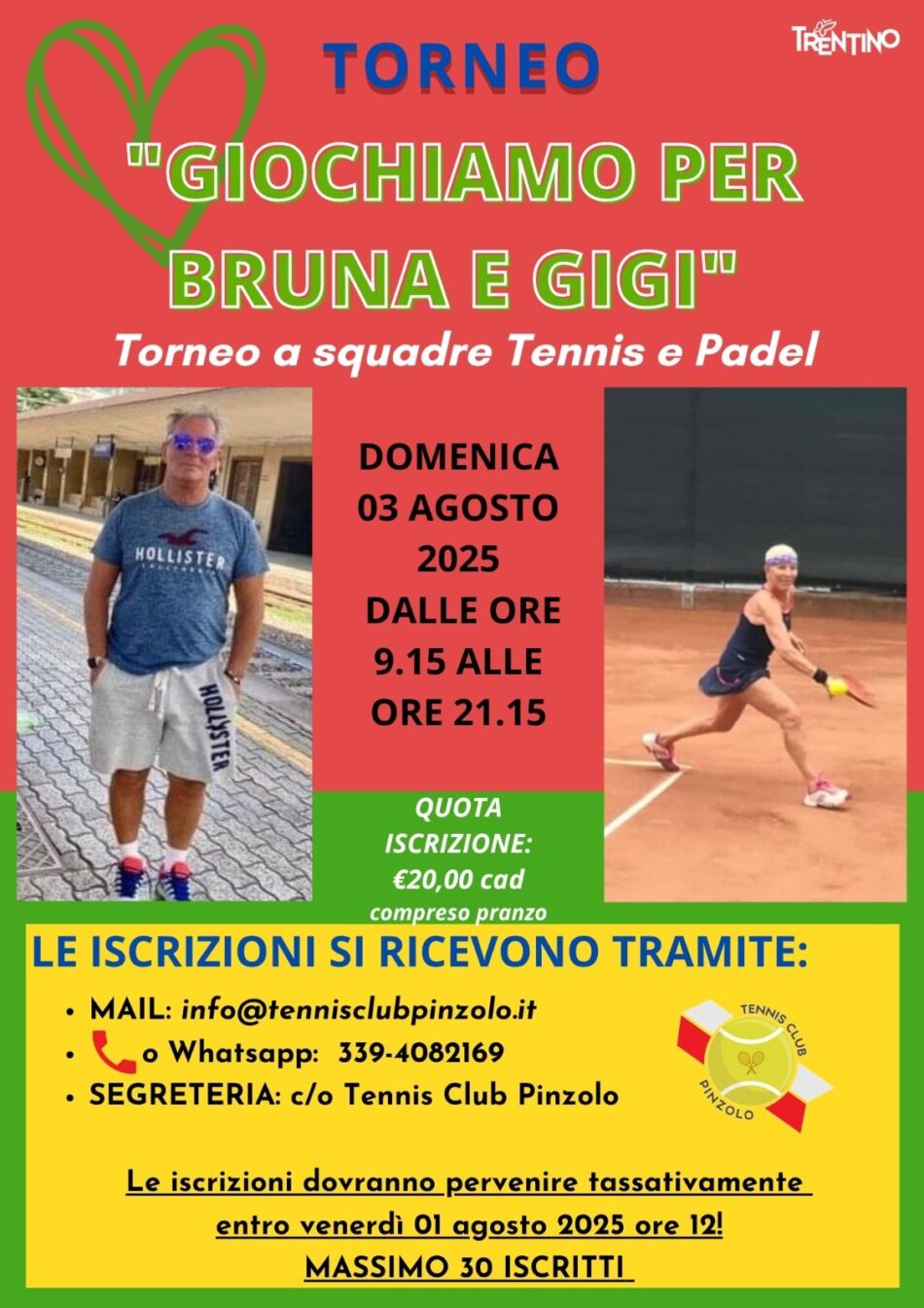 Tennis Pinzolo: Torneo Gigi & Bruna