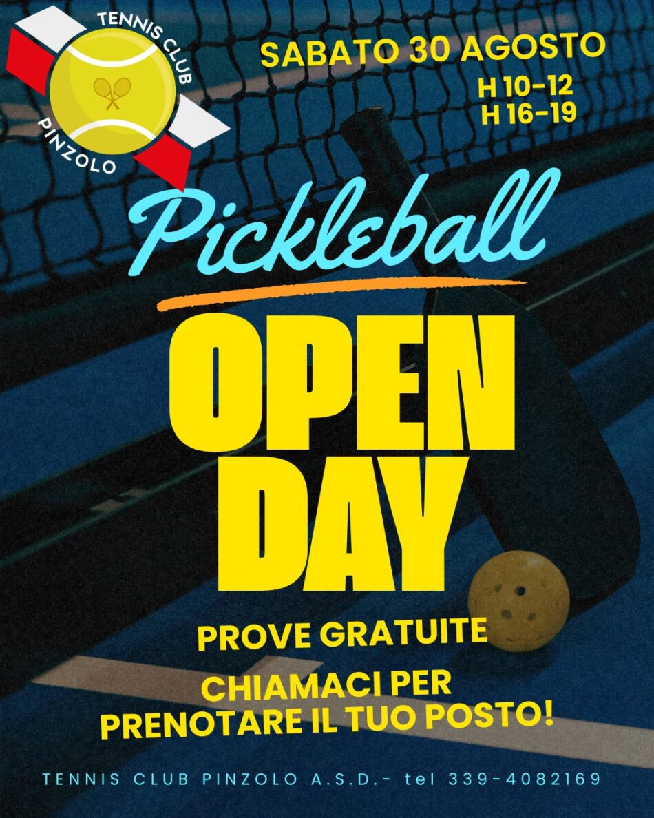 Tennis Pinzolo: PORTE APERTE PICKLEBALL!