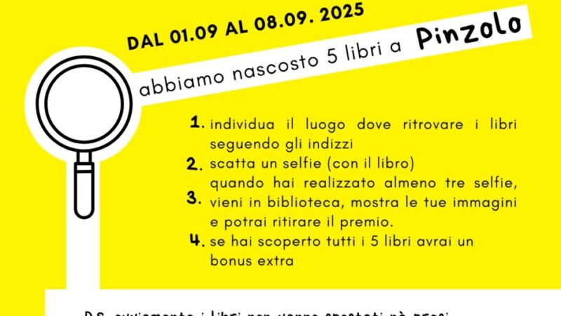 Pinzolo: Dal 1° all’8 settembre “Caccia al libro dal vivo”