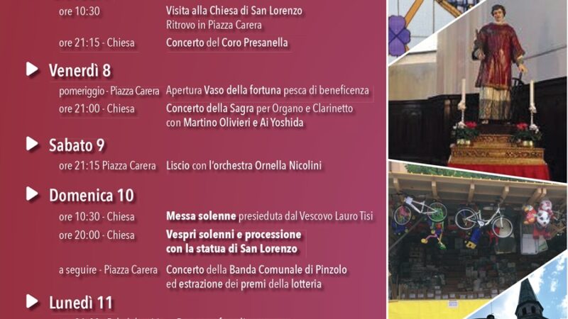 Pinzolo Agosto 2025 “Sagra di San Lorenzo”