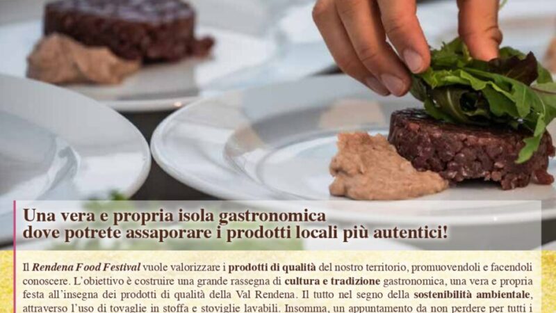 Rendena Food Festival 2025: prenotazione in piazza Carera presso Pro Loco Pinzolo