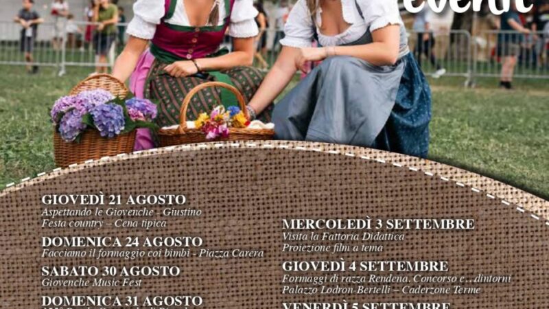 Si avvicina la settimana delle Giovenche di razza Rendena. Sfilata e… dintorni” edizione 2025. Ecco gli eventi Top