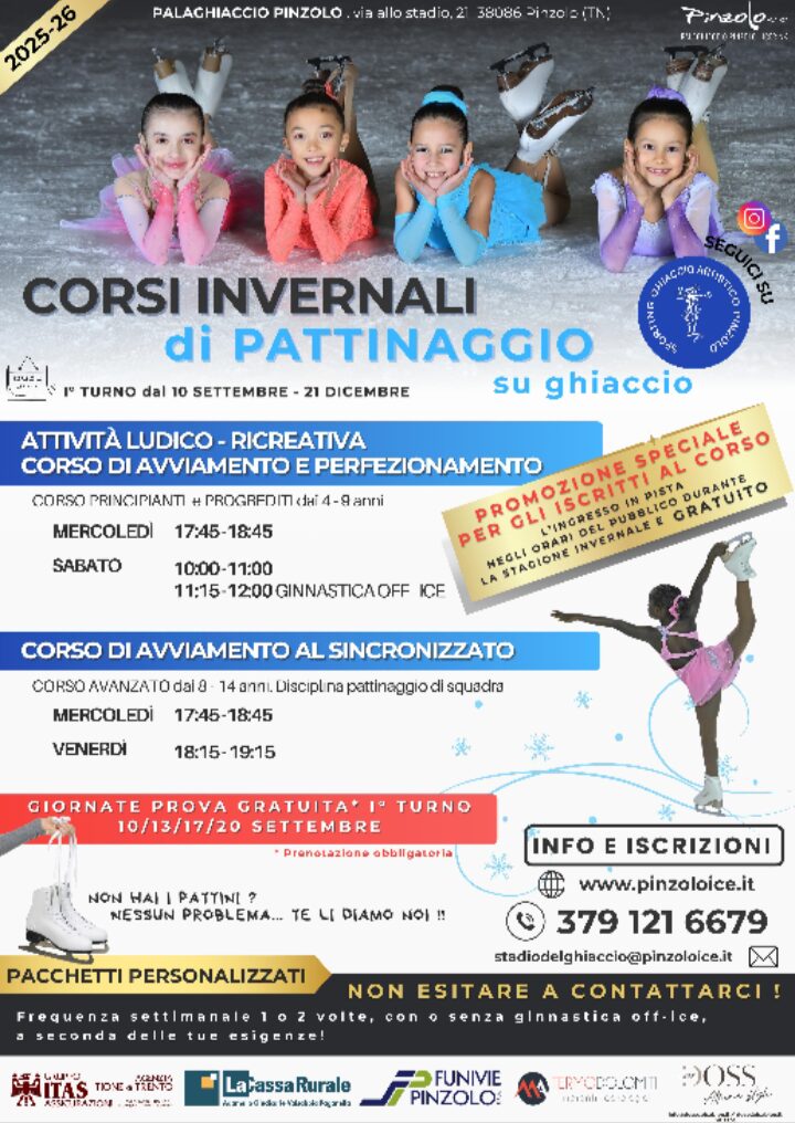 Pinzolo: Corsi invernali di Pattinaggio su ghiaccio