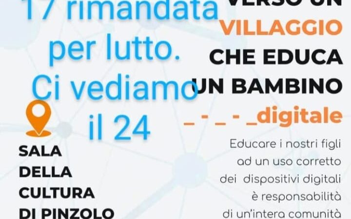 Serata rimandata per lutto